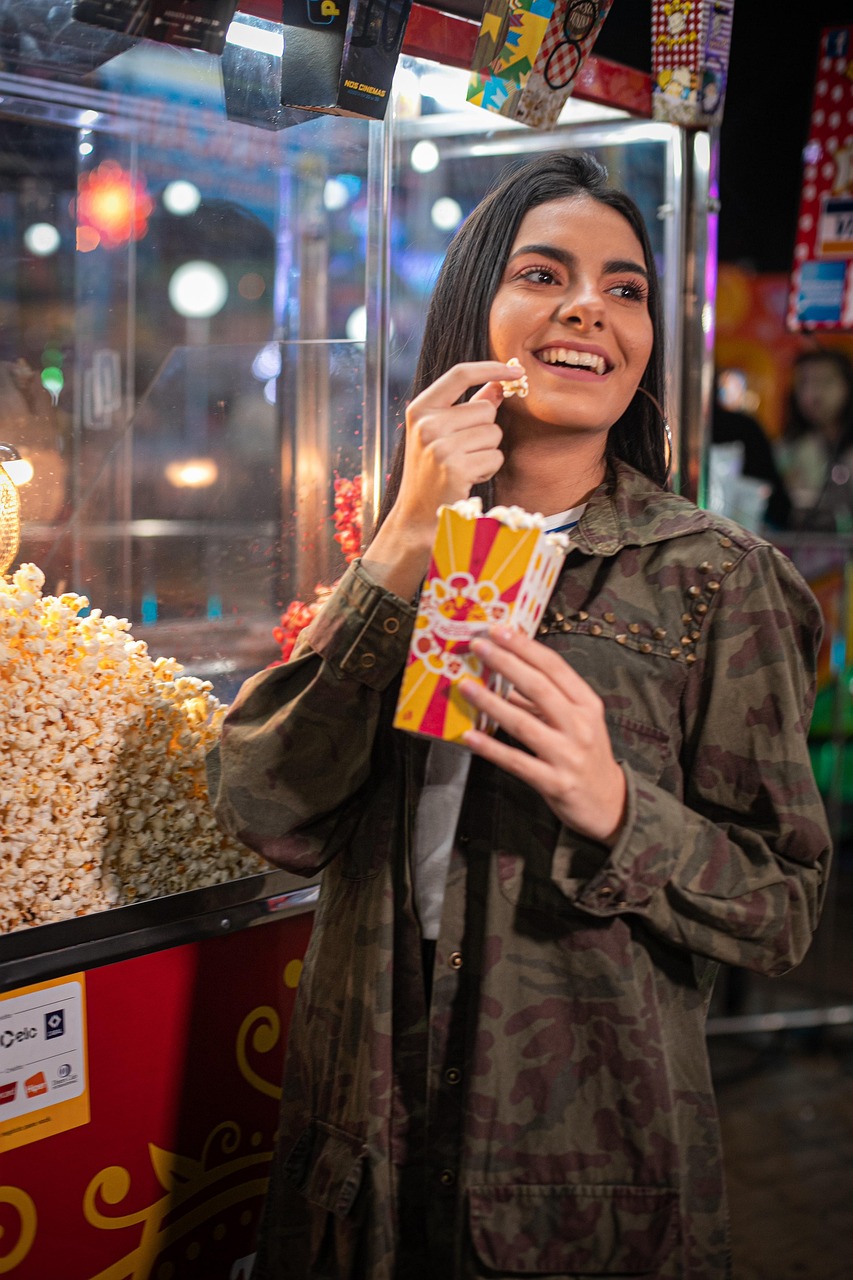 movie theater audience popcorn