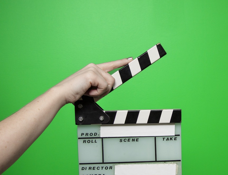 clapperboard closeup